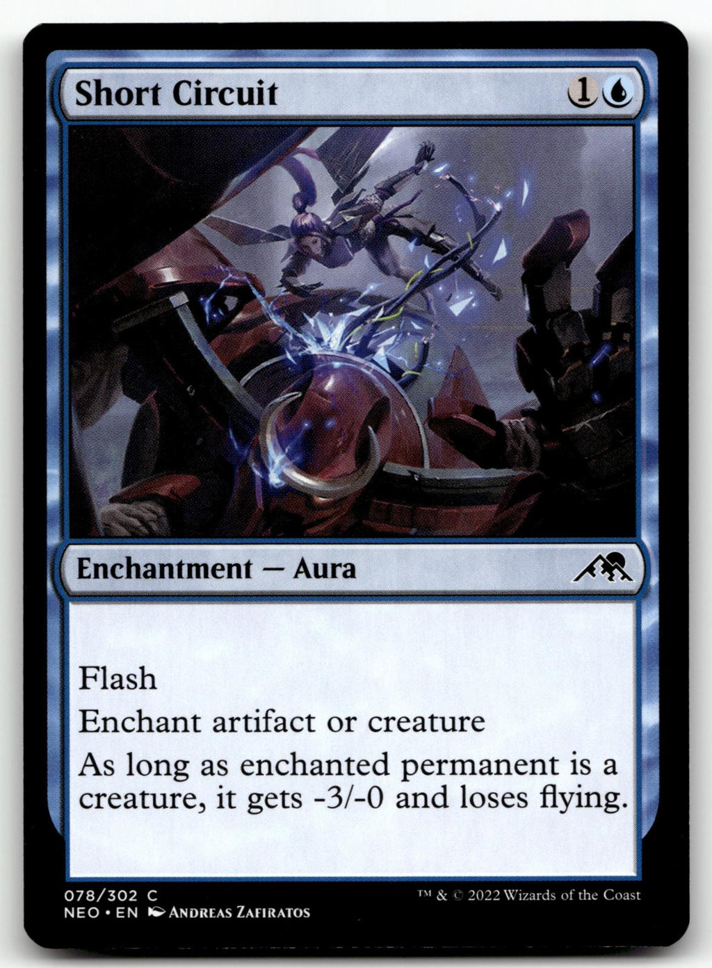 Short Circuit 78 Common Kamigawa: Neon Dynasty Magic: The Gathering Near Mint
