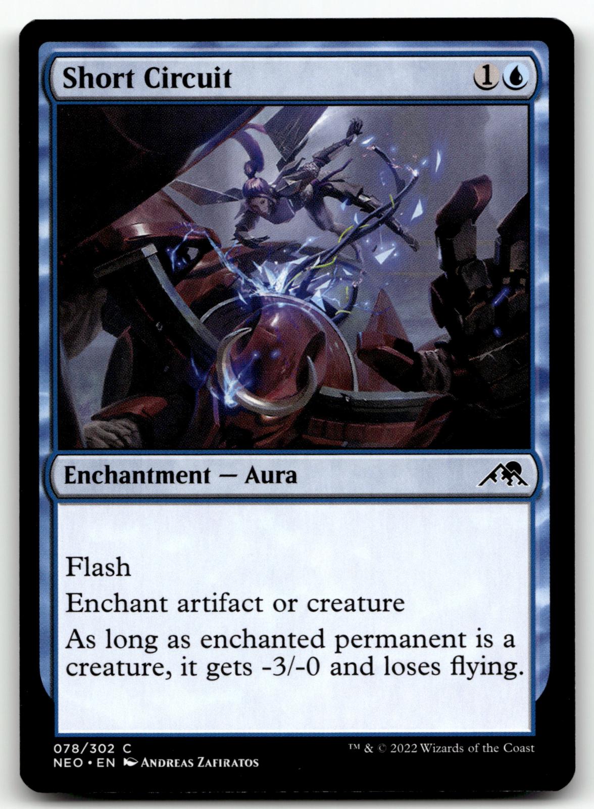 Short Circuit 78 Common Kamigawa: Neon Dynasty Magic: The Gathering Near Mint