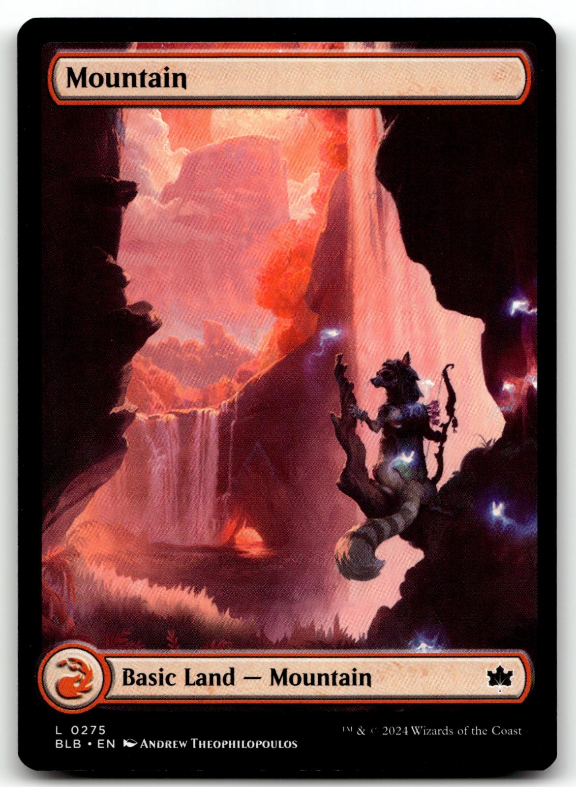 Mountain (0275) 275 Land Bloomburrow Magic: The Gathering Near Mint