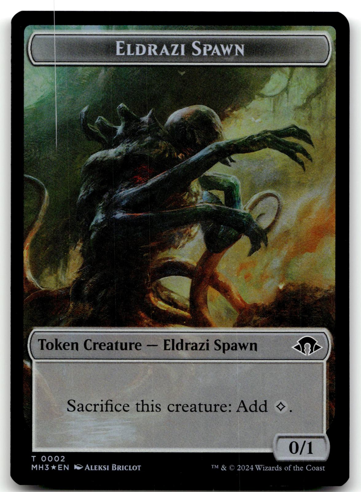 Eldrazi Spawn Token 2 Token Modern Horizons 3 Magic: The Gathering Near Mint