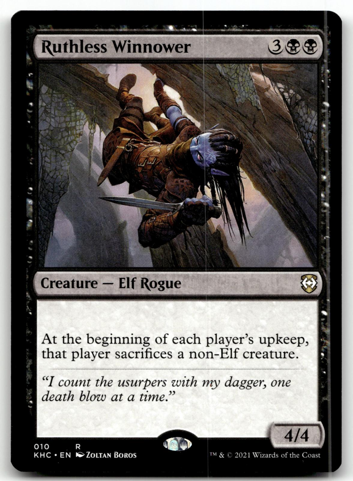Ruthless Winnower 10 Rare Commander: Kaldheim Magic: The Gathering Near Mint