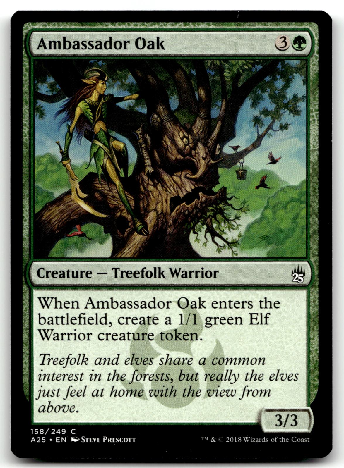 Ambassador Oak 158 Common Masters 25 Magic: The Gathering Near Mint