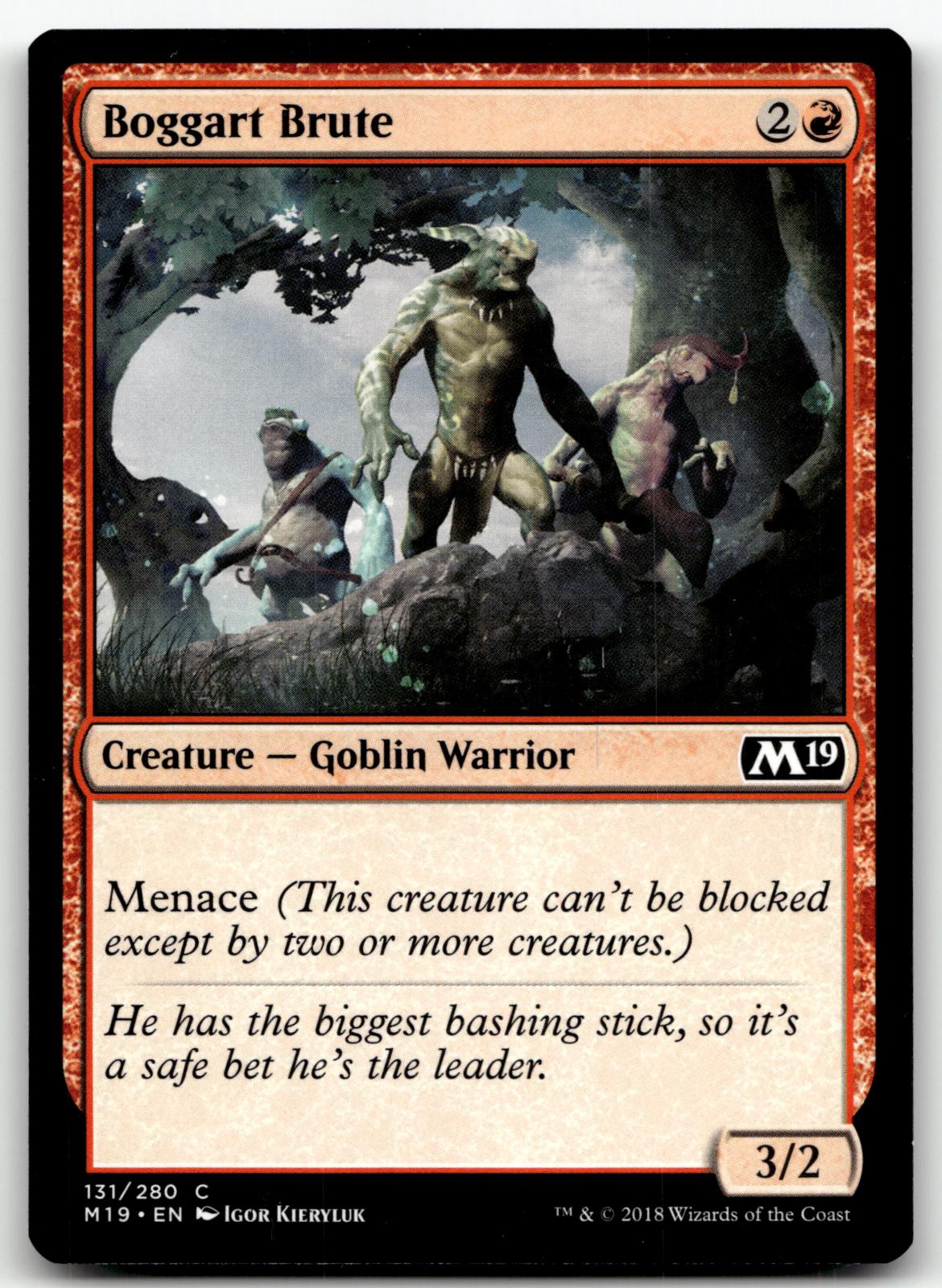 Boggart Brute 131 Common Core Set 2019 Magic: The Gathering Near Mint