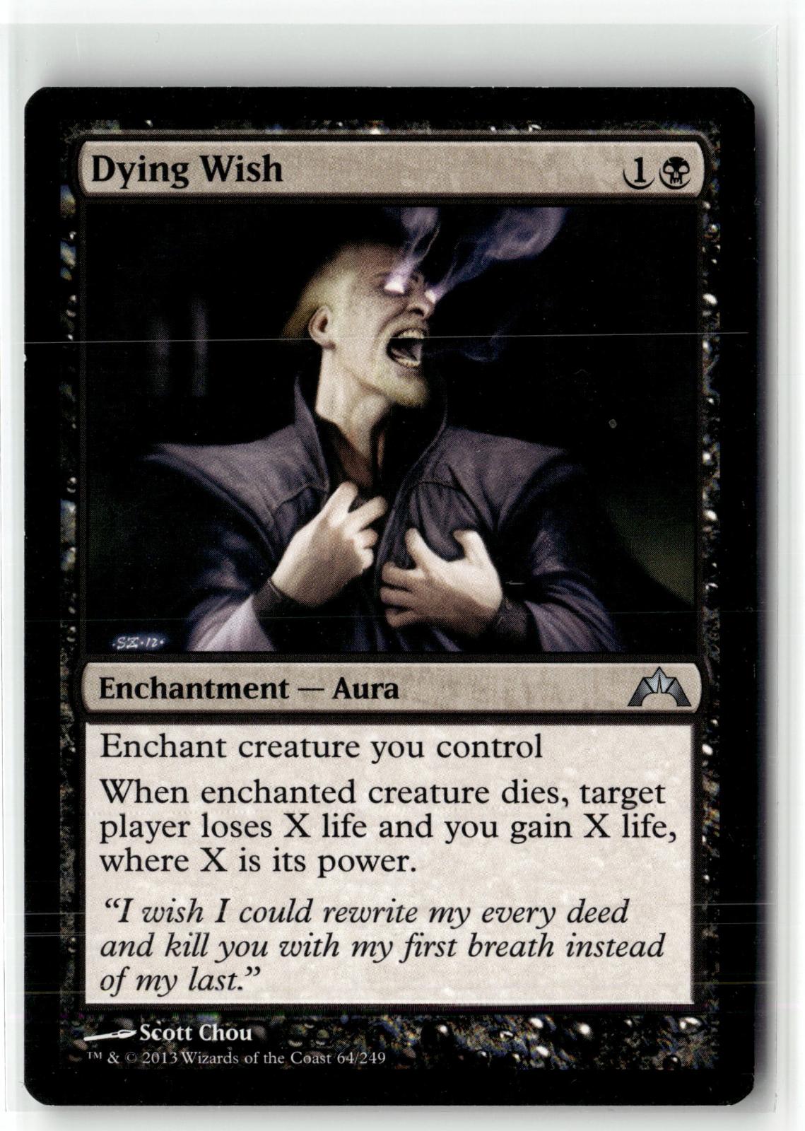 Dying Wish 64 Uncommon Gatecrash Magic: The Gathering Near Mint