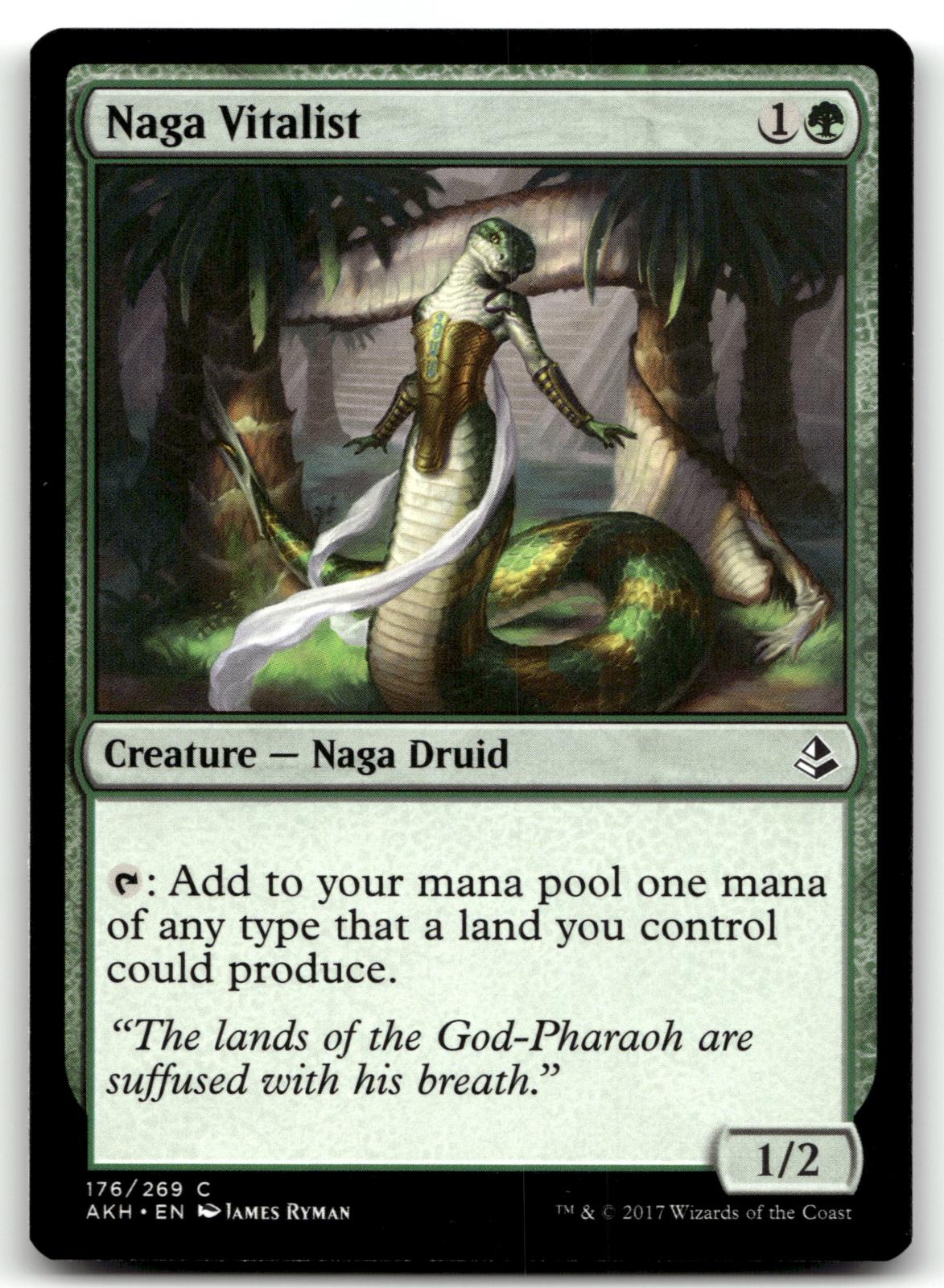 Naga Vitalist 176 Common Amonkhet Magic: The Gathering Near Mint
