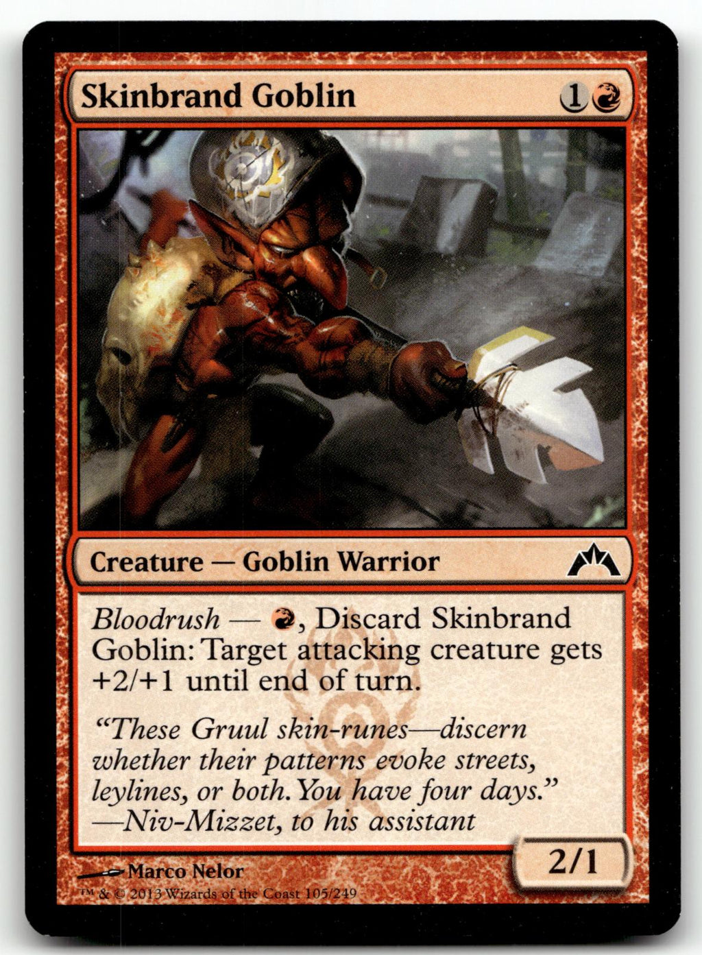 Skinbrand Goblin 105 Common Gatecrash Magic: The Gathering Near Mint