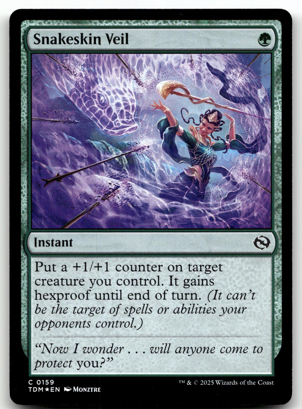 Snakeskin Veil 159 Common Tarkir: Dragonstorm Magic: The Gathering Foil NM