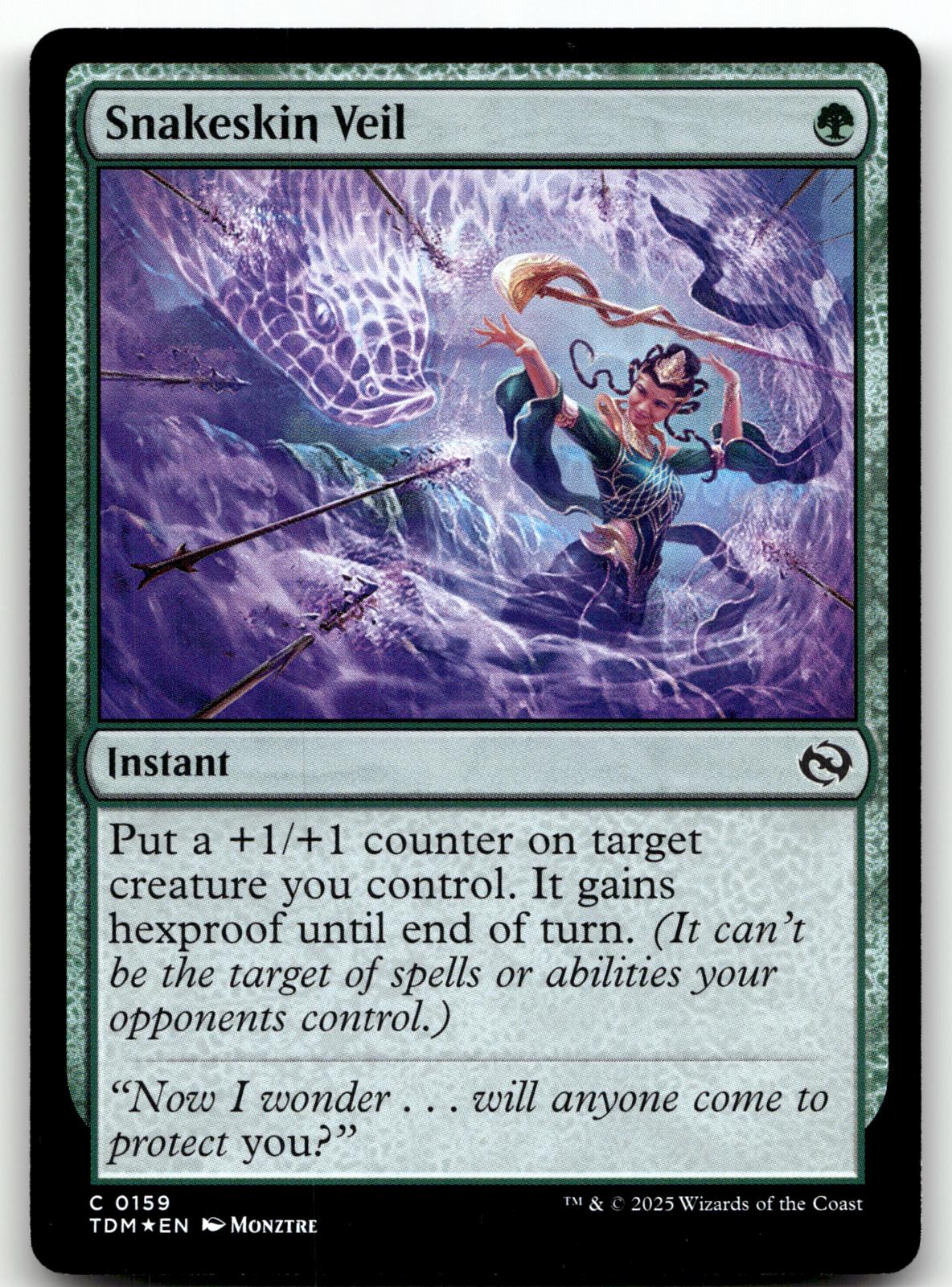 Snakeskin Veil 159 Common Tarkir: Dragonstorm Magic: The Gathering Foil NM