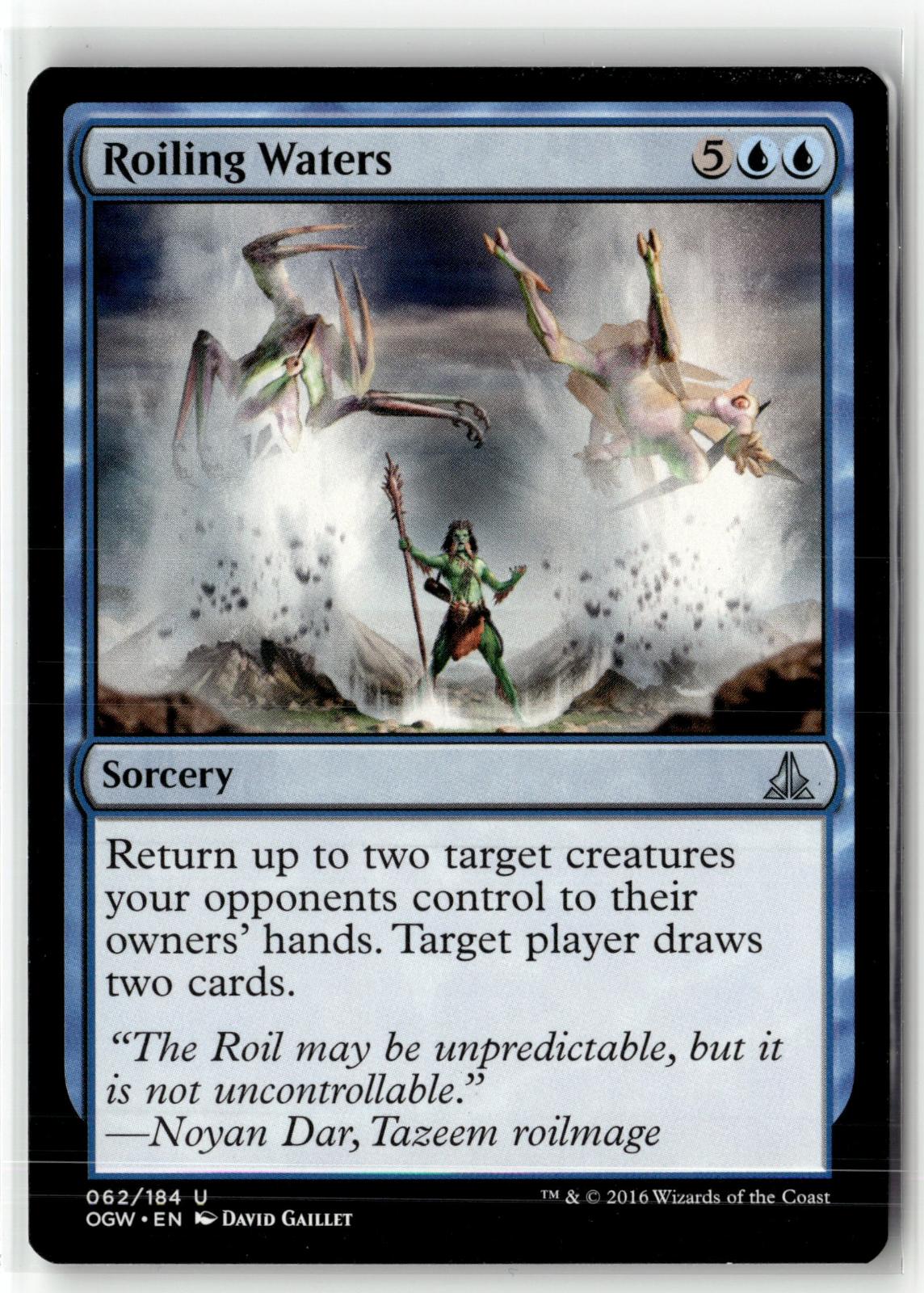 Roiling Waters 62 Uncommon Oath of the Gatewatch Magic: The Gathering Near Mint