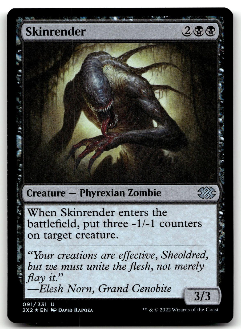 Skinrender 91 Uncommon Double Masters 2022 Magic: The Gathering Foil Near Mint