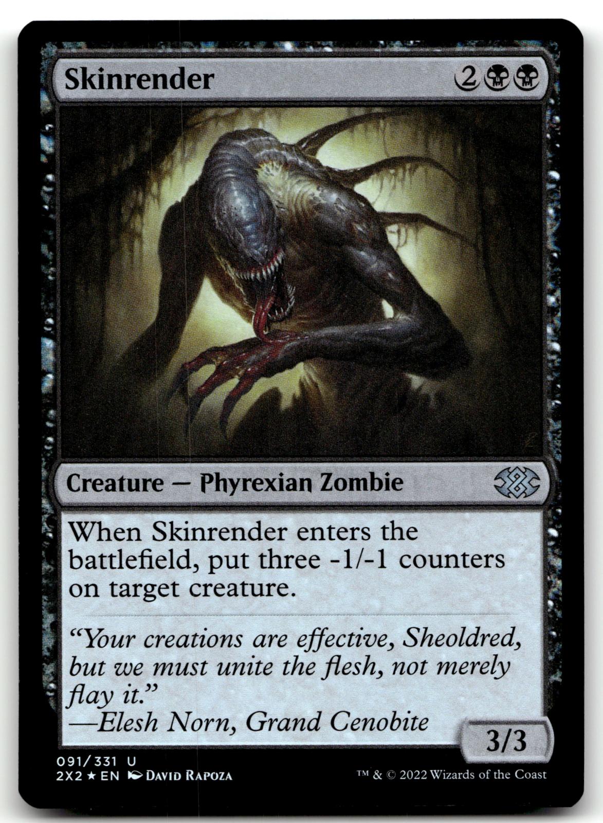 Skinrender 91 Uncommon Double Masters 2022 Magic: The Gathering Foil Near Mint