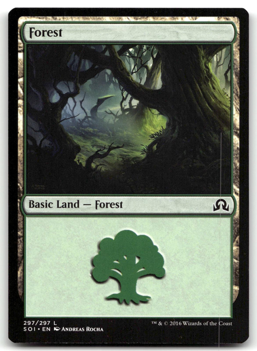 Forest (297) 297 Land Shadows over Innistrad Magic: The Gathering Near Mint