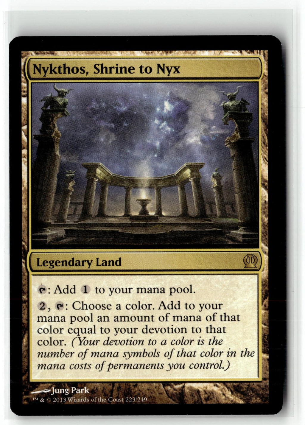 Nykthos, Shrine to Nyx 223 Rare Theros Magic: The Gathering Near Mint