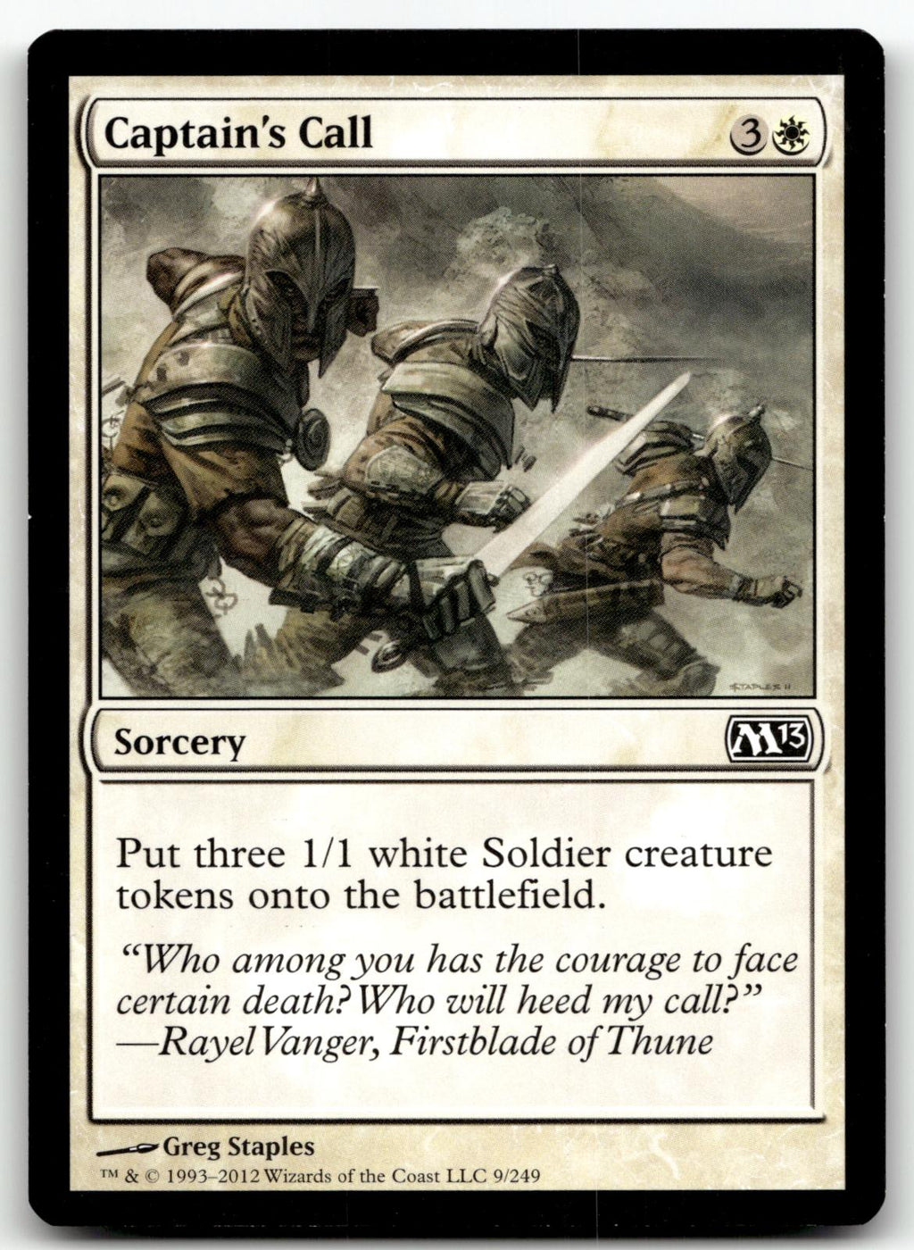 Captain's Call 9 Common Magic 2013 (M13) Magic: The Gathering Near Mint