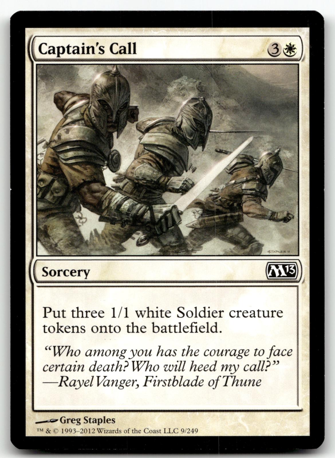 Captain's Call 9 Common Magic 2013 (M13) Magic: The Gathering Near Mint