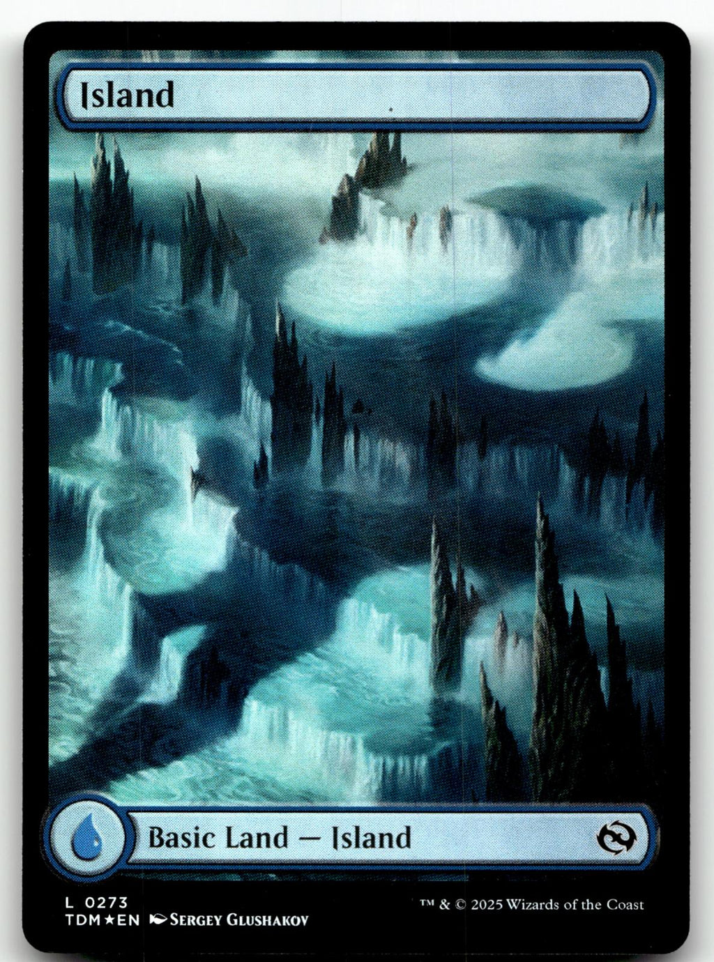 Island (0273) 273 Land Tarkir: Dragonstorm Magic: The Gathering Foil Near Mint