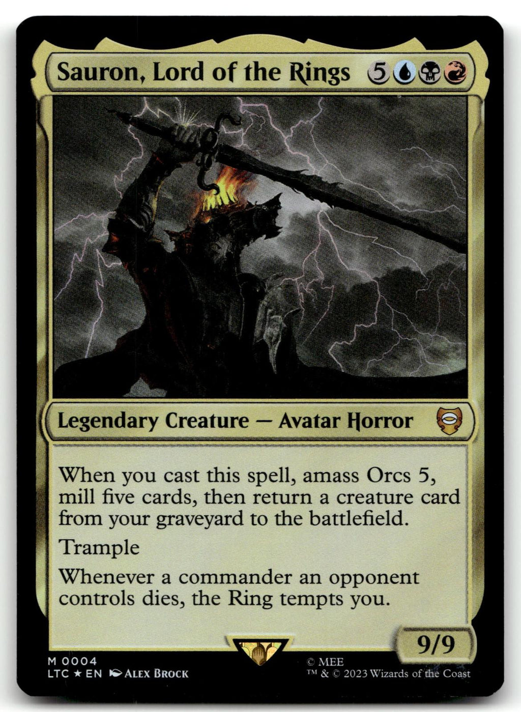 Sauron, Lord of the Rings 4 Commander The Lord of the RingsTales of Middle-earth