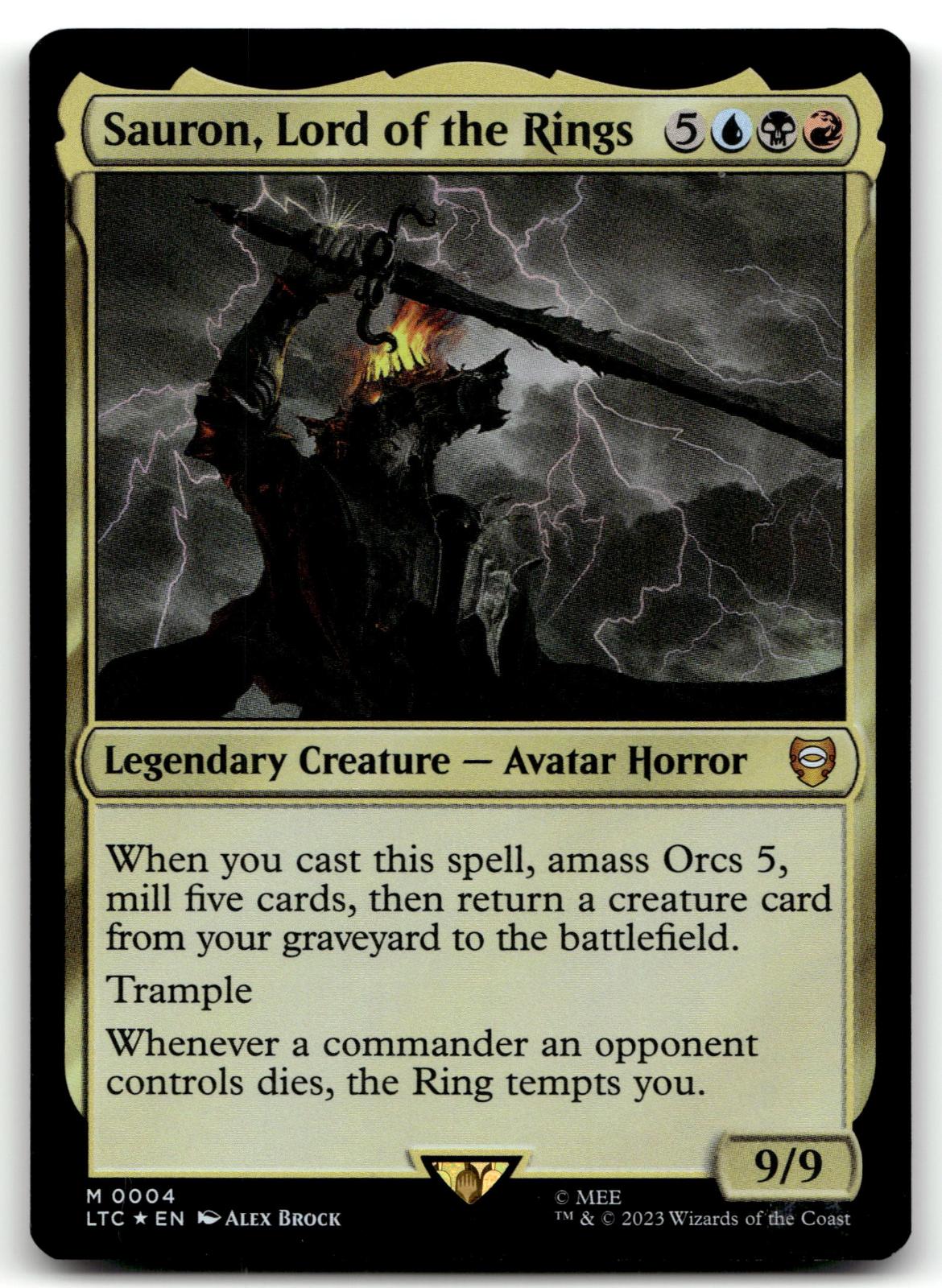 Sauron, Lord of the Rings 4 Commander The Lord of the RingsTales of Middle-earth
