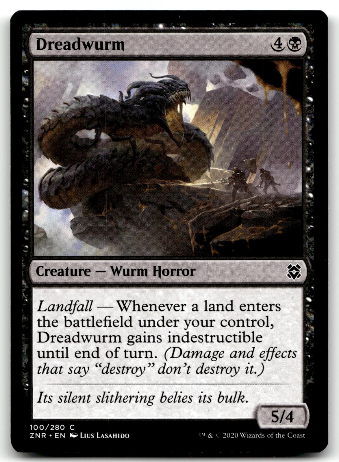 Dreadwurm 100 Common Zendikar Rising Magic: The Gathering Near Mint