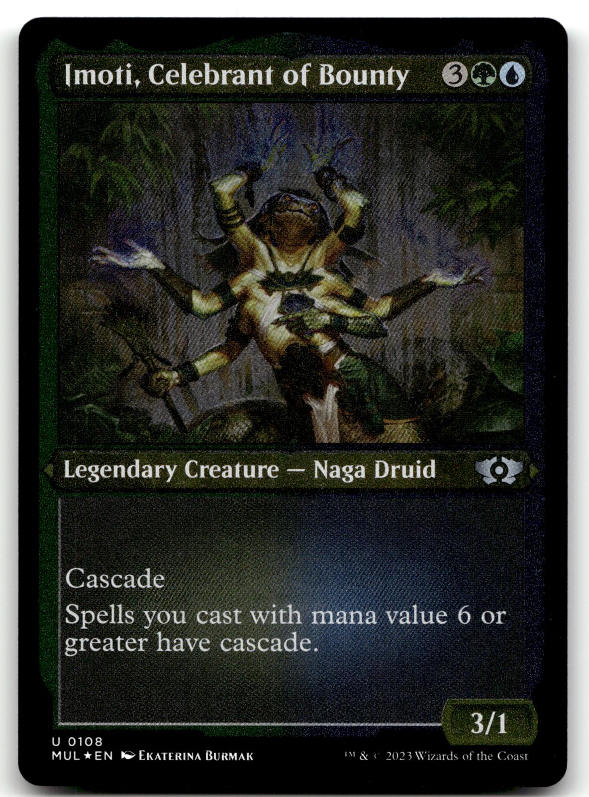 Imoti, Celebrant of Bounty (Foil Etched) 108 March of the Machine: Multiverse Legends Magic: The Gathering NM