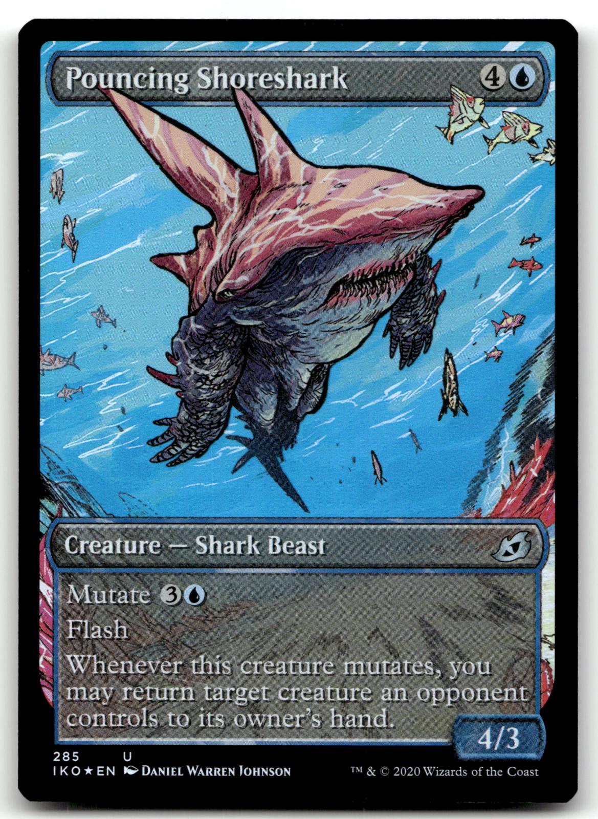 Pouncing Shoreshark (Showcase) 285 Ikoria: Lair of Behemoths Magic: The Gathering Foil NM