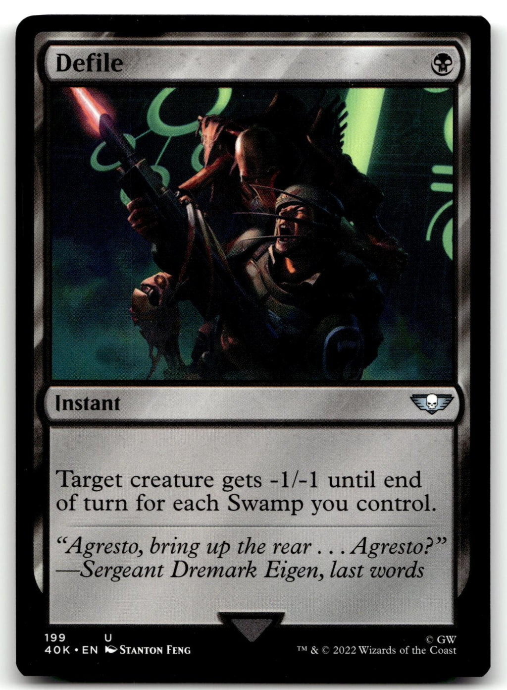 Defile 199 Uncommon Universes Beyond: Warhammer 40,000 Magic: The Gathering NM