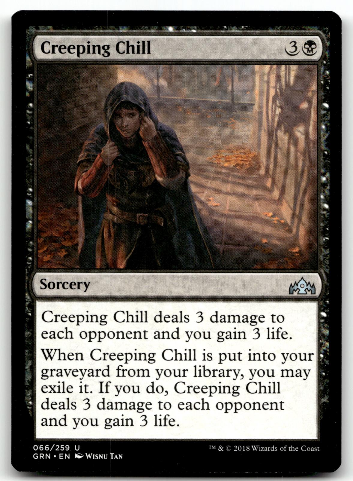Creeping Chill 66 Uncommon Guilds of Ravnica Magic: The Gathering Near Mint