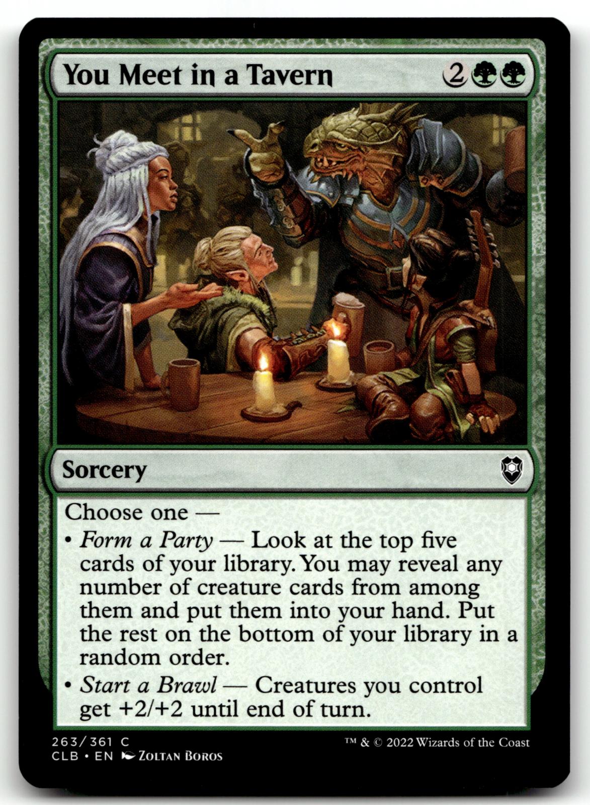 You Meet in a Tavern 263 Commander Legends: Battle for Baldur's Gate Magic