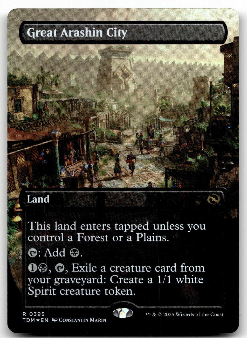 Great Arashin City (Borderless) 395 Tarkir: Dragonstorm Magic: The Gathering Foil NM