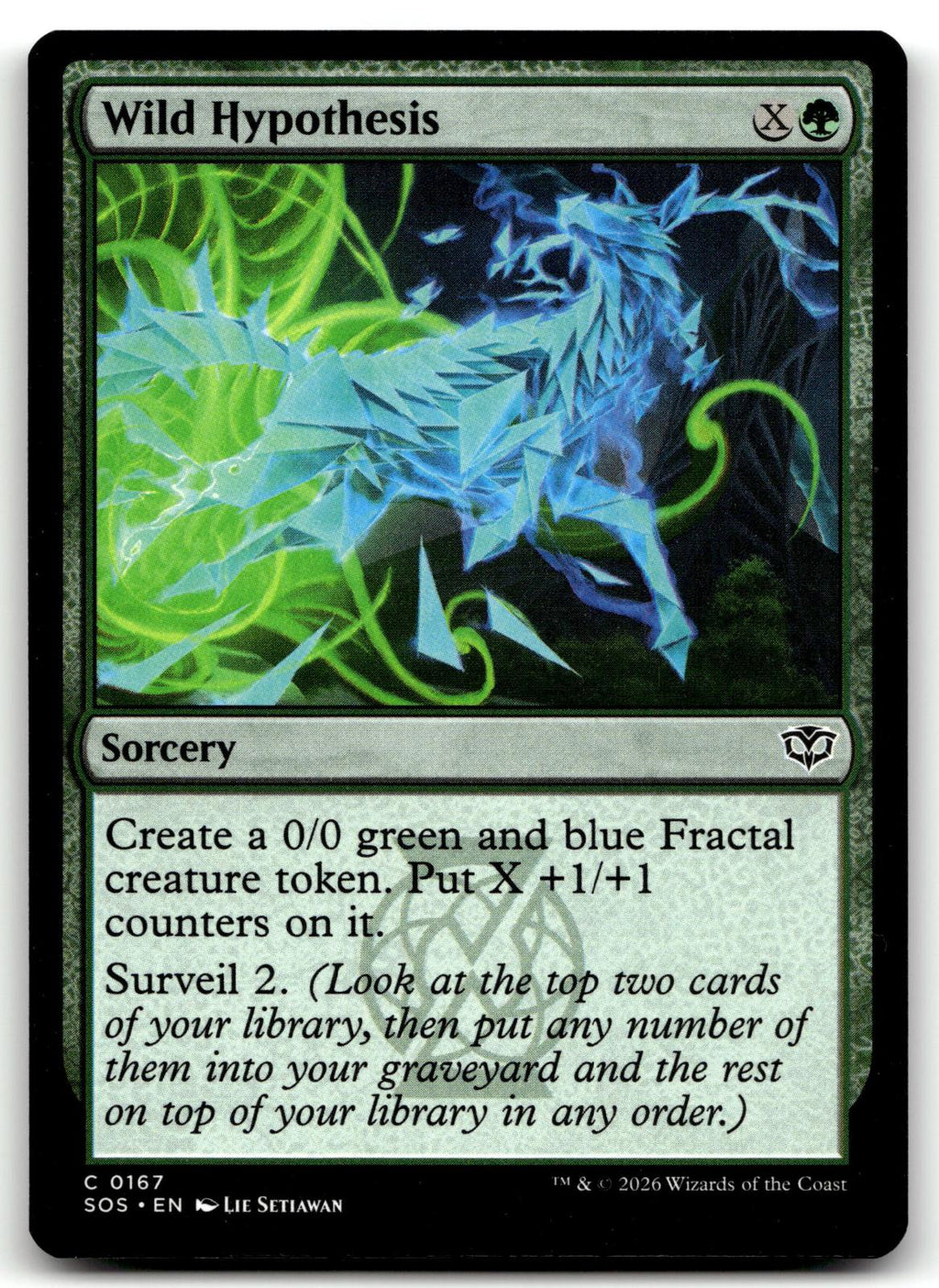 Wild Hypothesis 167 Common Secrets of Strixhaven Magic: The Gathering Near Mint