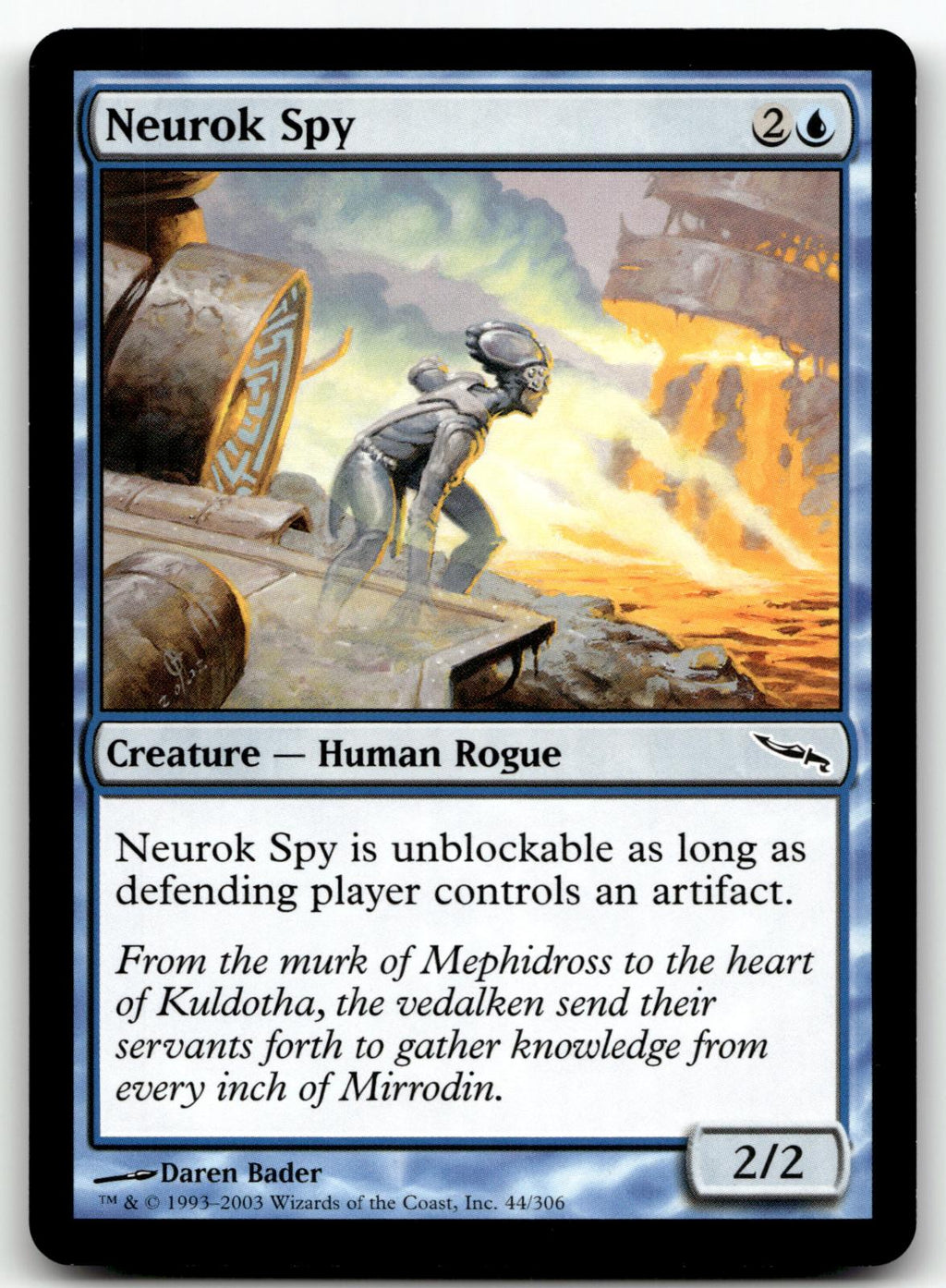 Neurok Spy 44 Common Mirrodin Magic: The Gathering Near Mint
