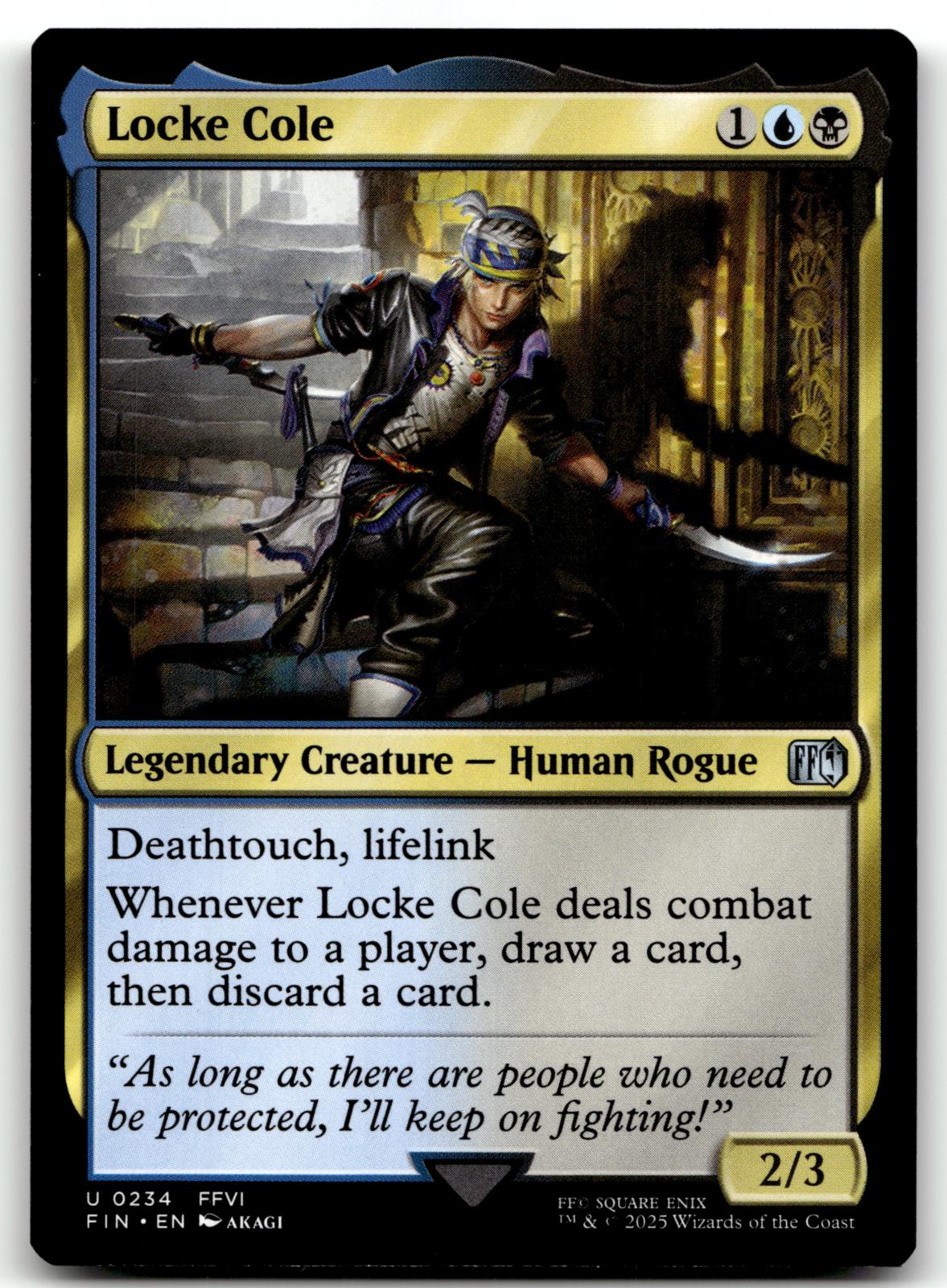 Locke Cole 234 Uncommon FINAL FANTASY Magic: The Gathering Near Mint