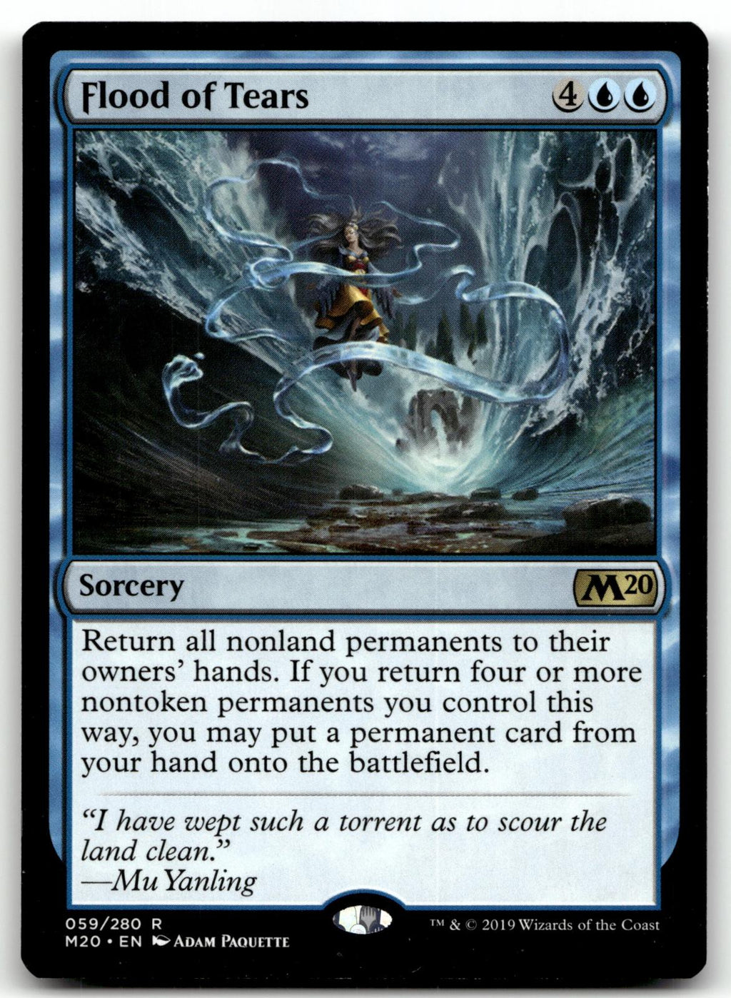 Flood of Tears 59 Rare Core Set 2020 Magic: The Gathering Near Mint