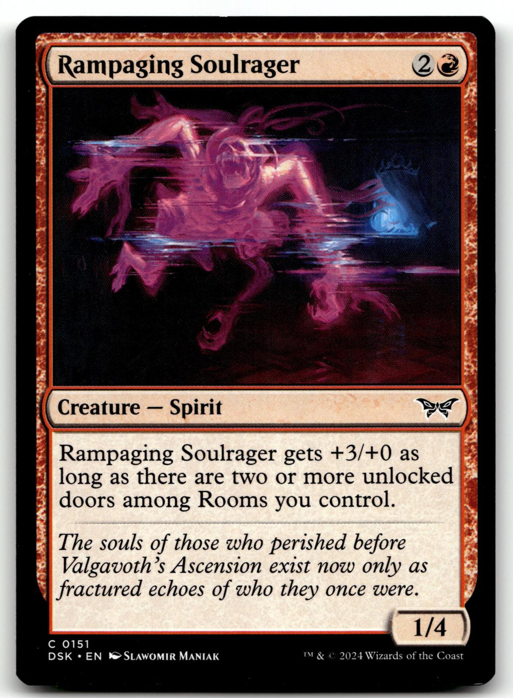 Rampaging Soulrager 151 Duskmourn: House of Horror Magic: The Gathering NM