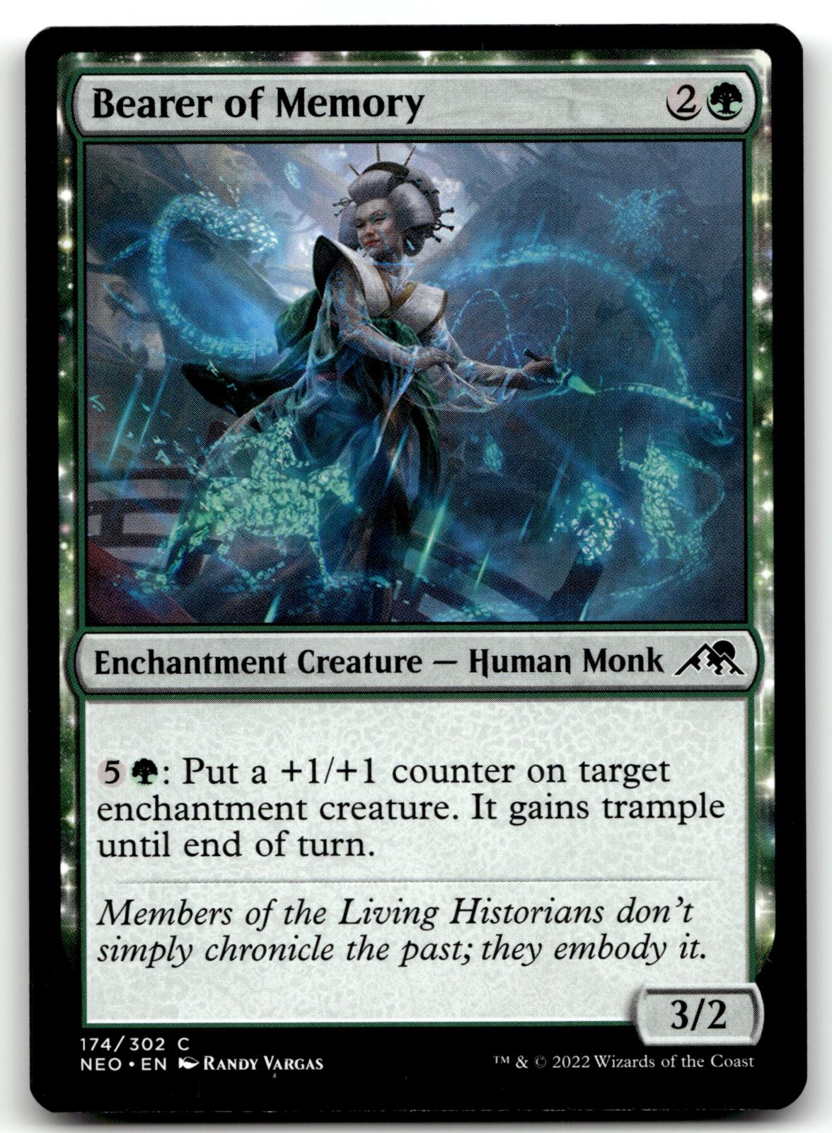 Bearer of Memory 174 Common Kamigawa: Neon Dynasty Magic: The Gathering NM