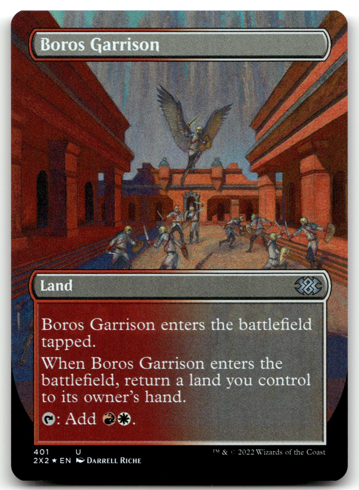 Boros Garrison (Borderless) 401 Double Masters 2022 Magic: The Gathering Foil NM