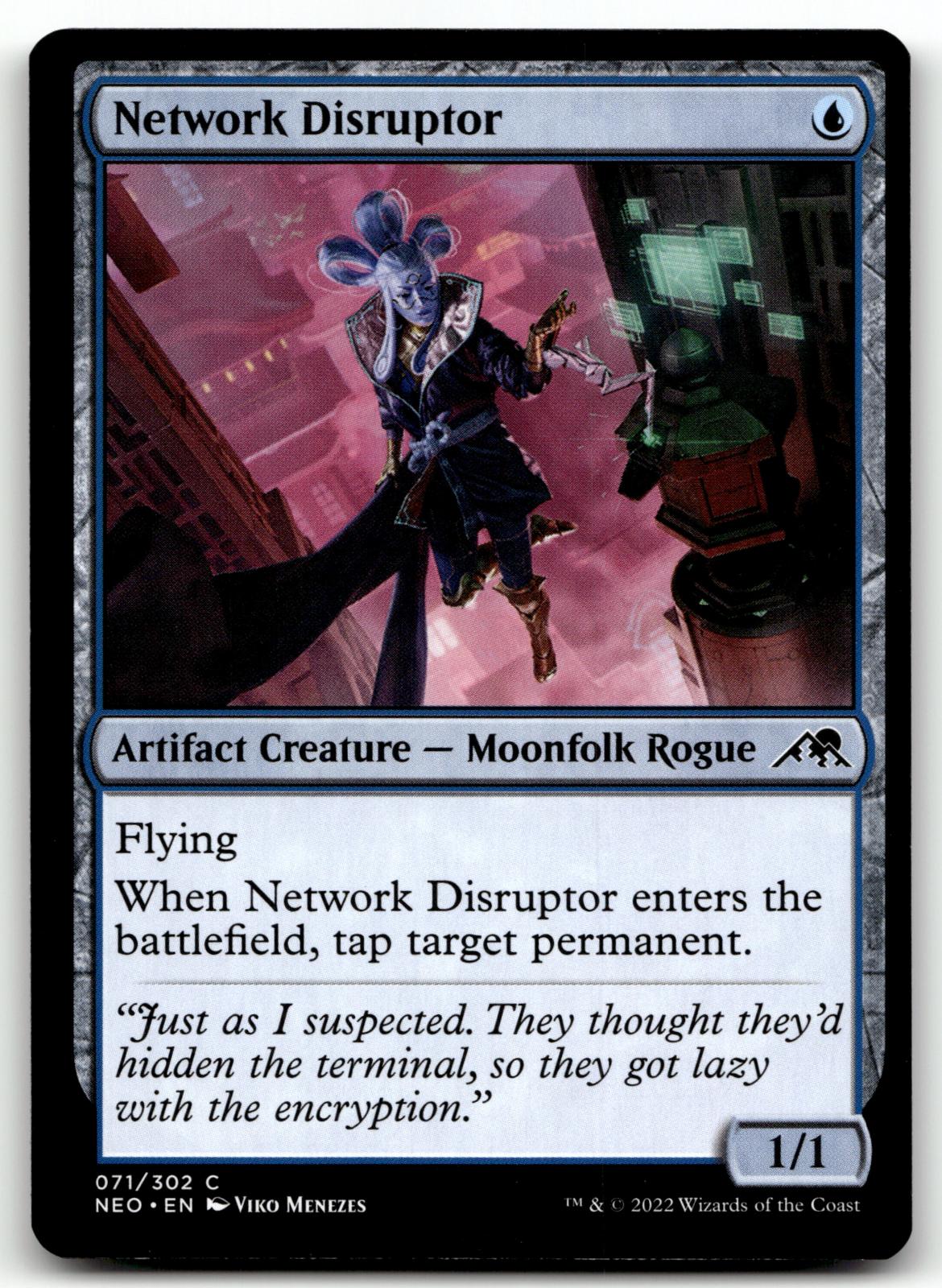 Network Disruptor 71 Common Kamigawa: Neon Dynasty Magic: The Gathering NM
