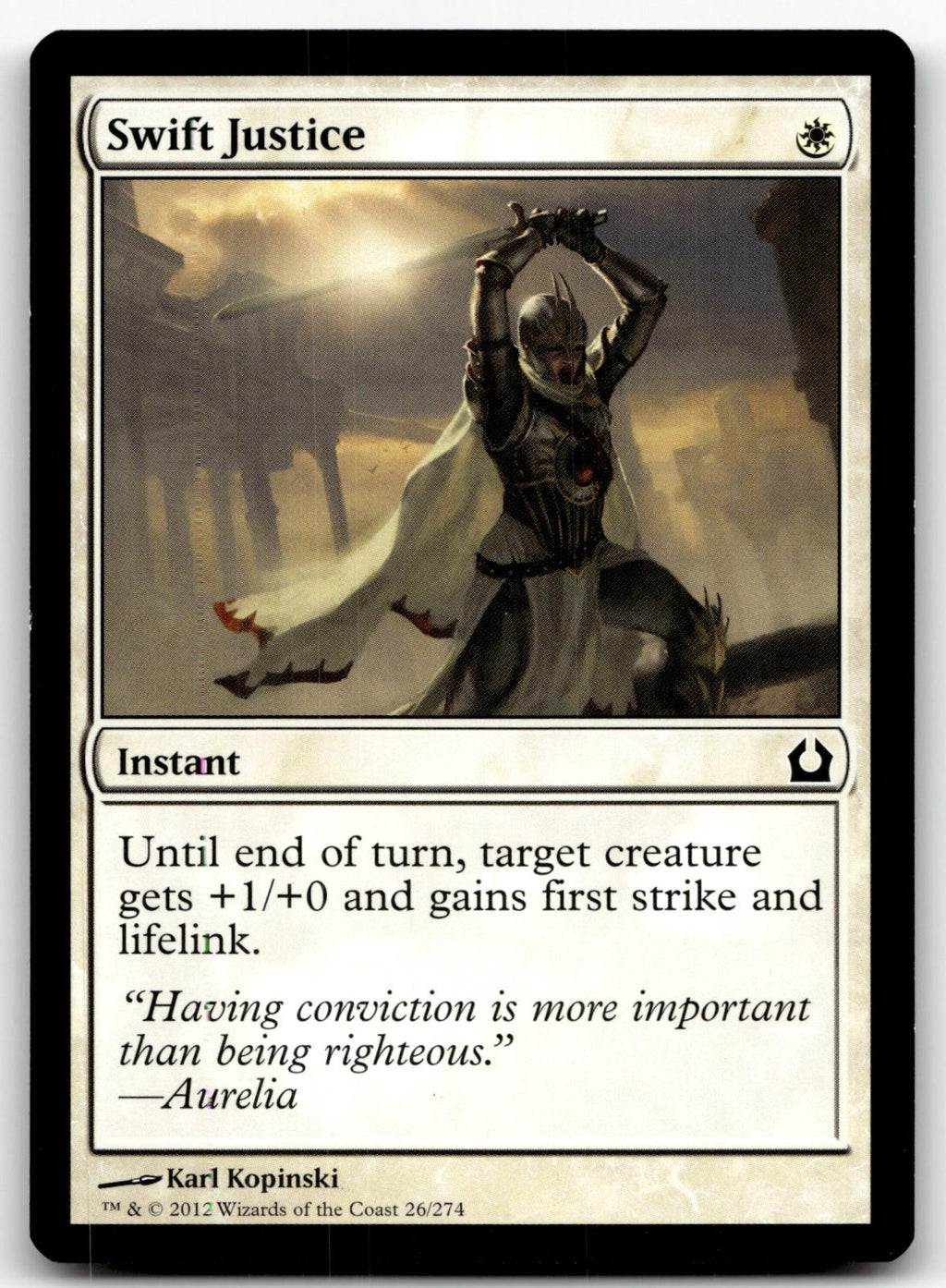 Swift Justice 26 Common Return to Ravnica Magic: The Gathering Near Mint