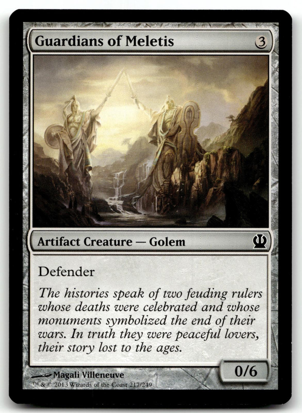 Guardians of Meletis 217 Common Theros Magic: The Gathering Near Mint