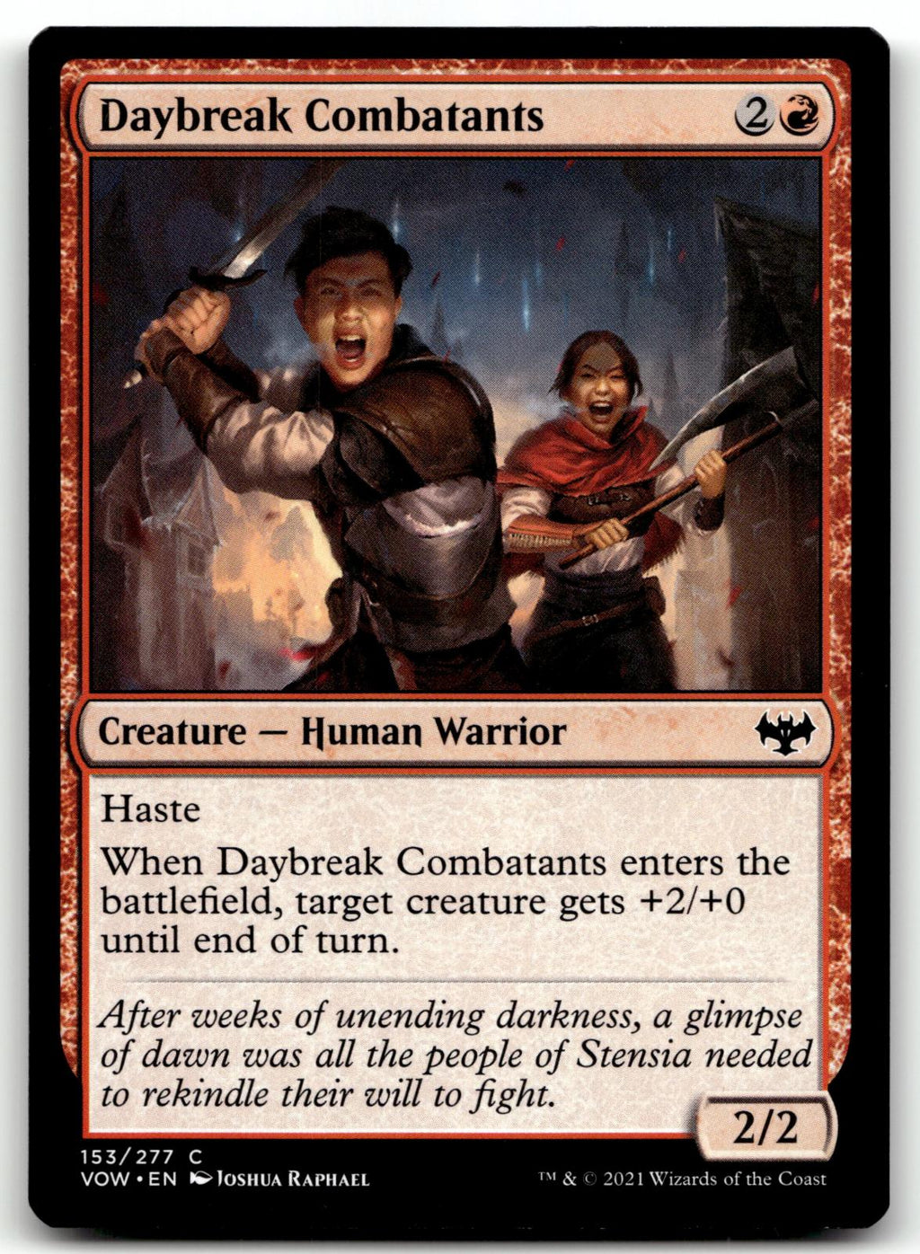 Daybreak Combatants 153 Common Innistrad: Crimson Vow Magic: The Gathering NM