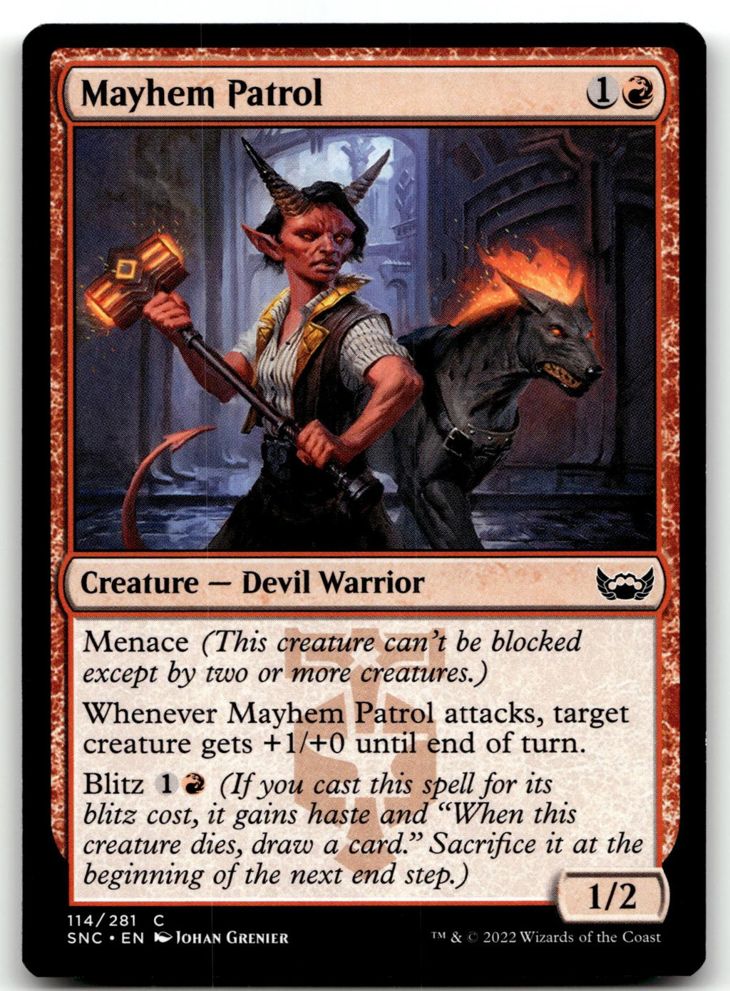 Mayhem Patrol 114 Common Streets of New Capenna Magic: The Gathering Near Mint