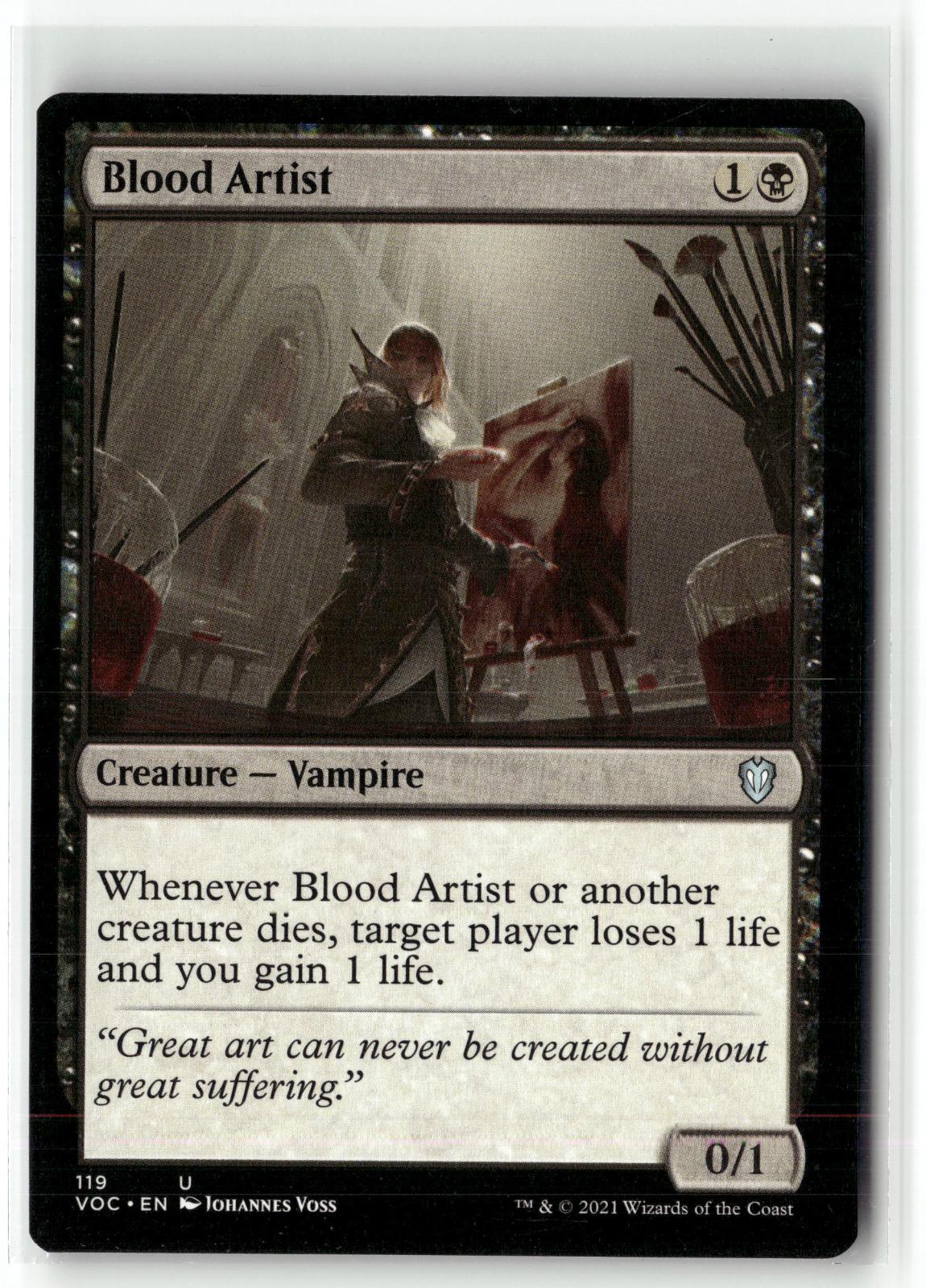 Blood Artist 119 Commander: Innistrad: Crimson Vow Magic: The Gathering NM