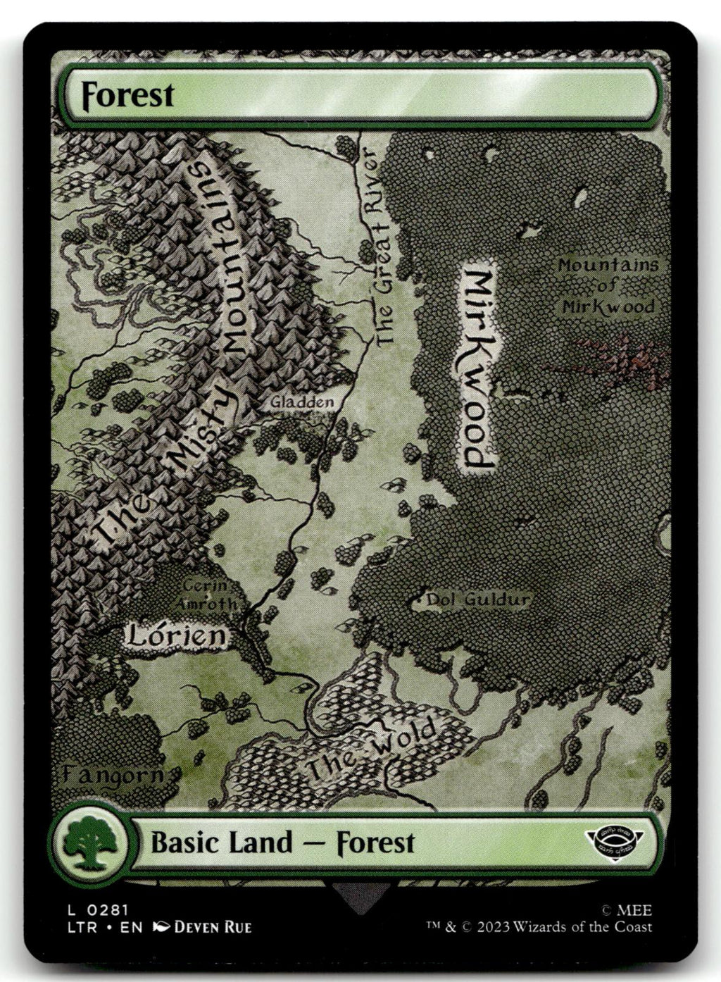 Forest (0281) 281 Universes Beyond: The Lord of the Rings: 