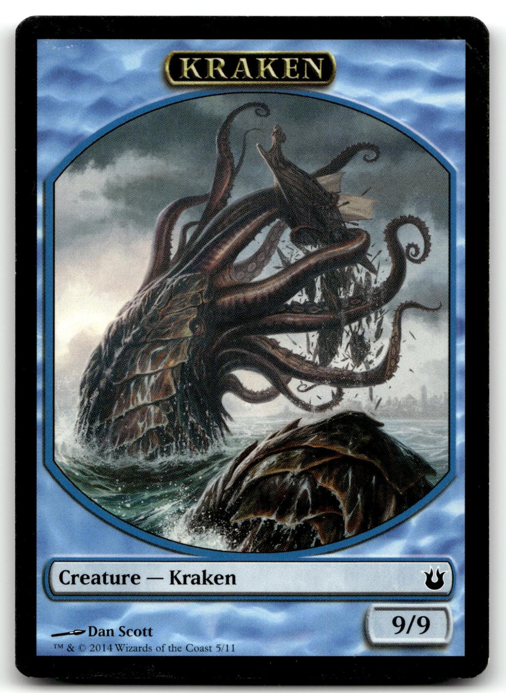 Kraken Token 5 Token Born of the Gods Magic: The Gathering Near Mint