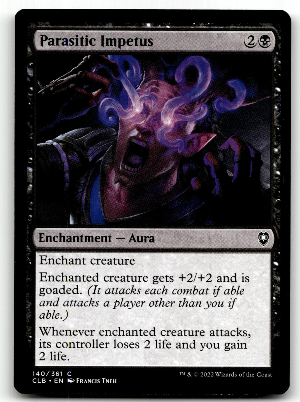 Parasitic Impetus 140 Commander Legends: Battle for Baldur's Gate Magic: The Gathering NM