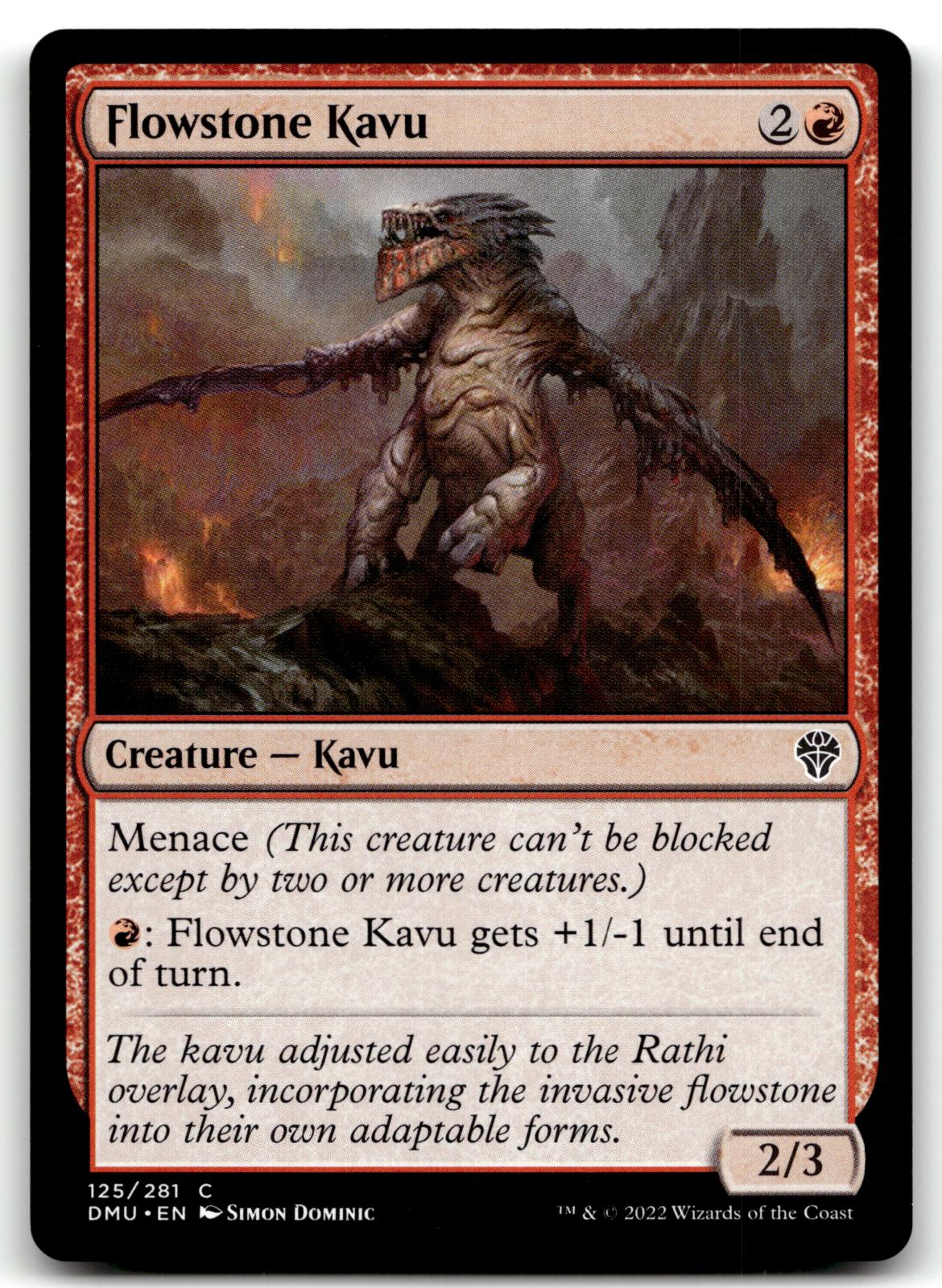 Flowstone Kavu 125 Common Dominaria United Magic: The Gathering Near Mint