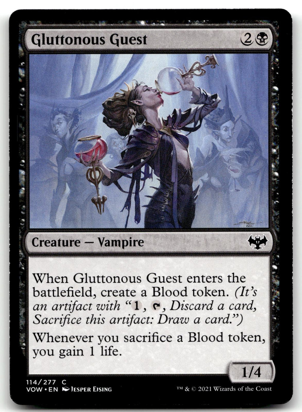 Gluttonous Guest 114 Common Innistrad: Crimson Vow Magic: The Gathering NM
