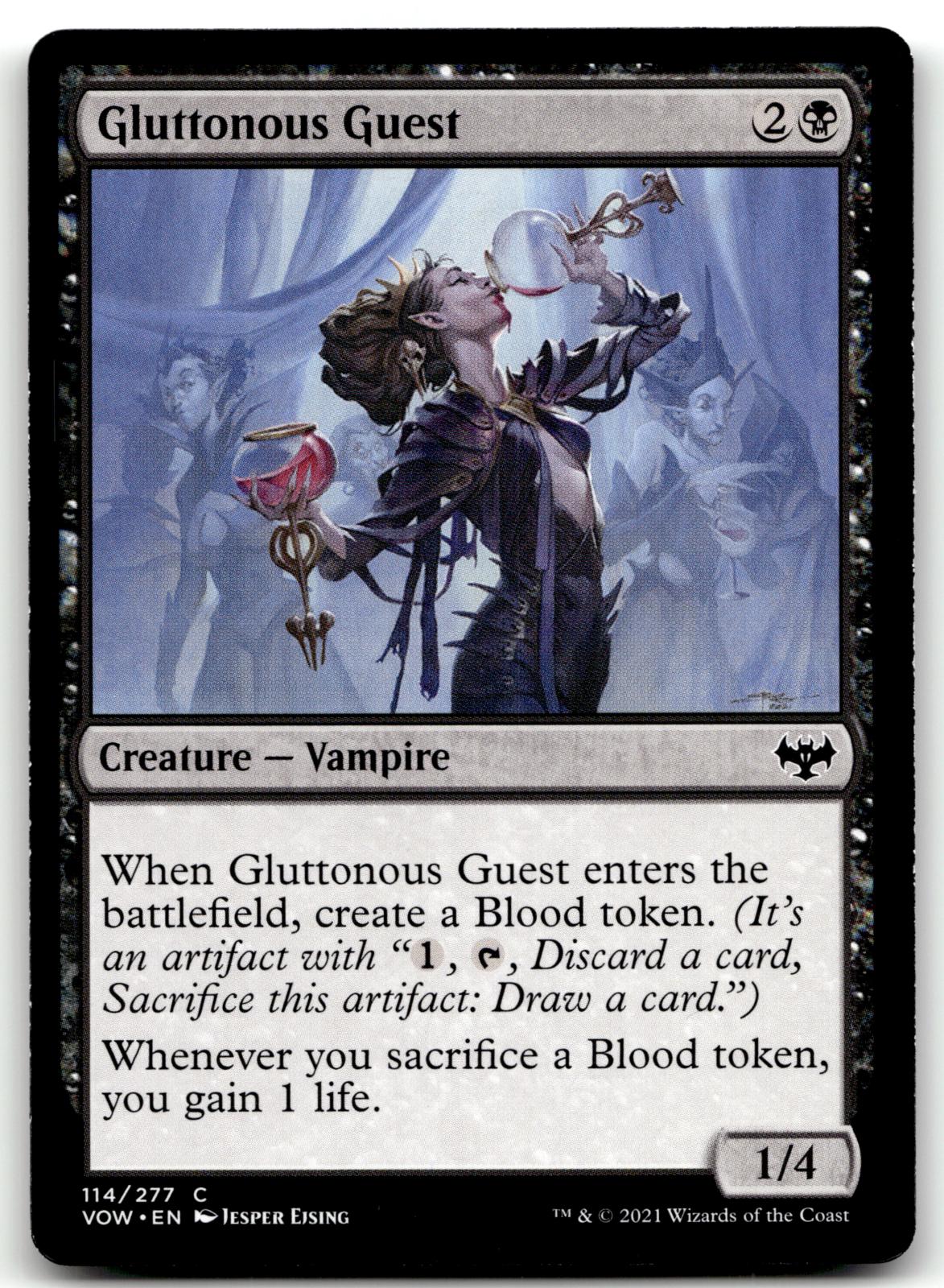 Gluttonous Guest 114 Common Innistrad: Crimson Vow Magic: The Gathering NM