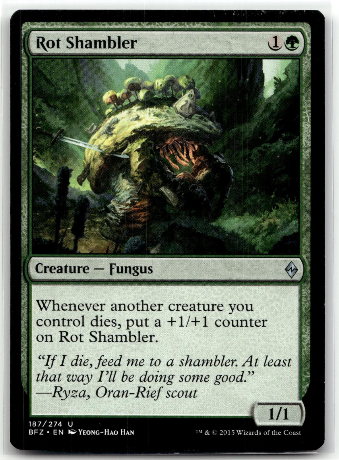 Rot Shambler 187 Uncommon Battle for Zendikar Magic: The Gathering Near Mint