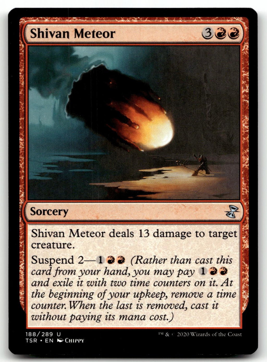 Shivan Meteor 188 Uncommon Time Spiral: Remastered Magic: The Gathering NM
